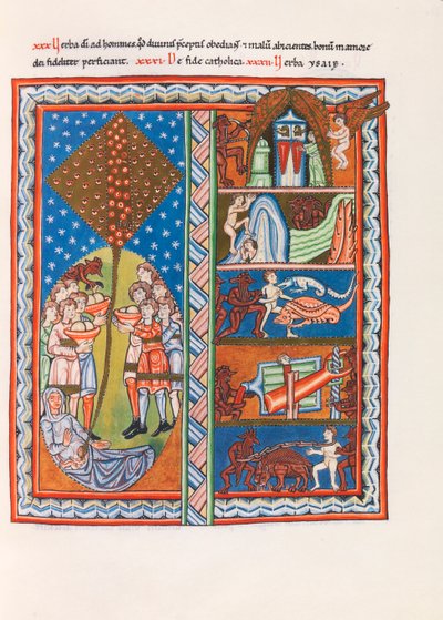 Miniatura del Liber Scivias de Hildegarda de Bingen, c. 1175 (facsímil) de German School