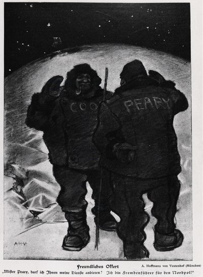 El Sr. Cook y el Sr. Robert Edwin Peary en la conquista del polo - Jugend de German School