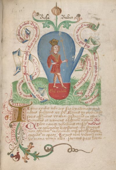 Sra. Sloane 2560, f.15 de los Tratados alquímicos, finales del siglo XV (vitela) de German School