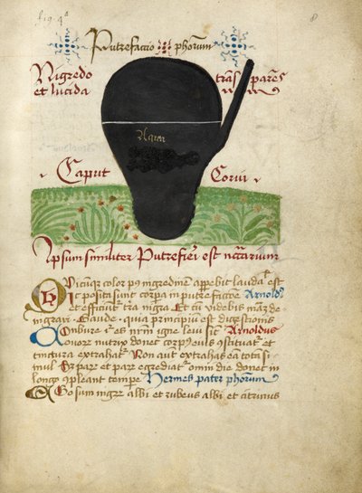 Sra. Sloane 2560, f.8 de los Tratados alquímicos, finales del siglo XV (vitela) de German School