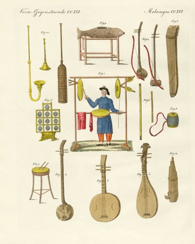 Instrumentos musicales de los chinos de German School