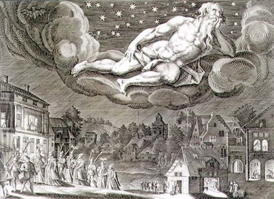 Noche, grabado por Paul Furst (c.1605-66) de German School
