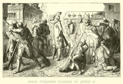 Delincuentes nobles castigados por José II de German School