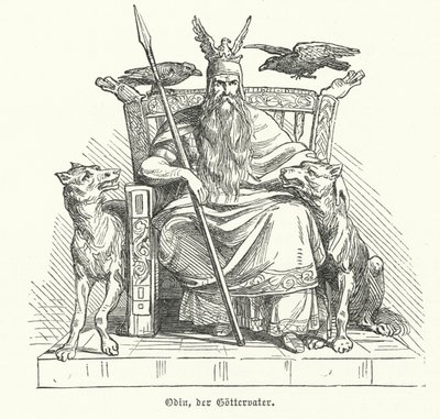 Odín, dios de la mitología nórdica de German School