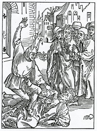 De la ruptura y el daño de la amistad, ilustración de la traducción al inglés de Alexander Barclay de 