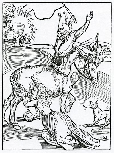 De gran ira, procedente de pequeña ocasión, ilustración de la traducción al inglés de Alexander Barclay de 