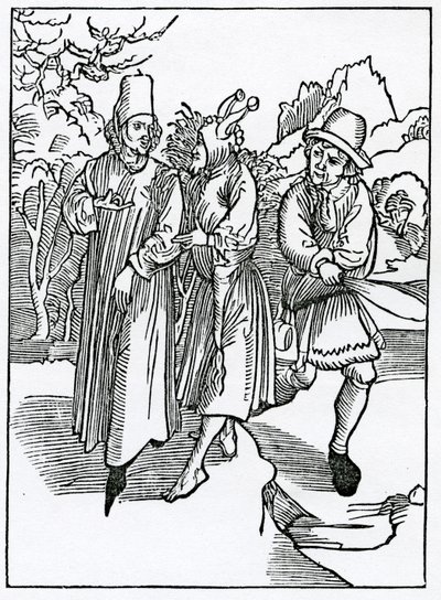 Del vicio de la ingratitud y los tontos que lo siguen, ilustración de la traducción al inglés de Alexander Barclay de 