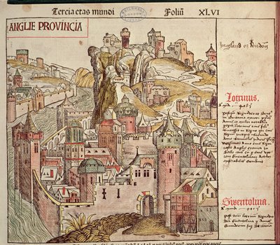 Viejo Londres, de la Crónica de Núremberg por Hartmann Schedel, 1493 de German School