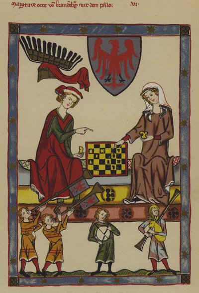 Otto IV, margrave de Brandeburgo y su esposa, Hedwig de Holstein de German School