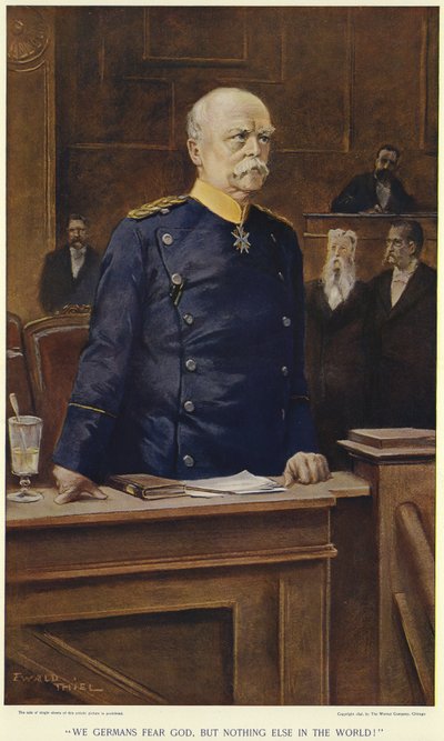 Otto von Bismarck durante un discurso en el Reichstag de German School