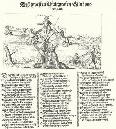 Folleto burlándose del Rey de Invierno, Federico I de Bohemia, 1621 de German School