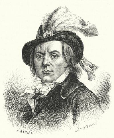 Paul Barras, político francés de la Revolución (grabado) de German School