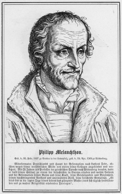 Felipe Melanchthon (grabado) de German School