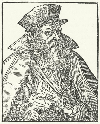 Philipp Nicodemus Frischlin, dramaturgo alemán (grabado) de German School