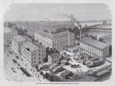Fábrica de pianos de Julius Bluethner, Leipzig, Alemania de German School