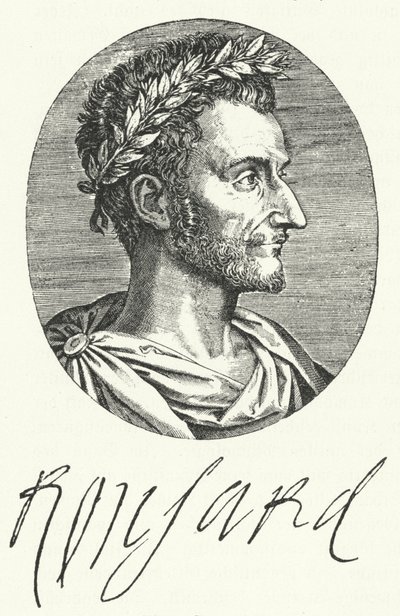 Pierre de Ronsard, poeta francés (grabado) de German School