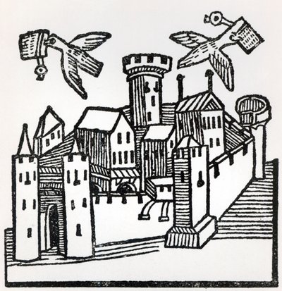 Correo de palomas, 1488 de German School