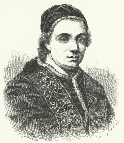 Papa Clemente XIV (grabado) de German School