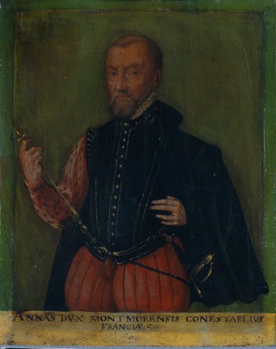 Retrato de Annas Duque de Montemorency, Condestable de Francia de German School