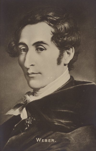 Retrato de Carl Maria von Weber de German School