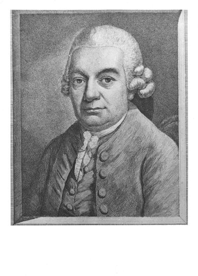 Retrato de Carl Philipp Emanuel Bach (1714-88) de German School