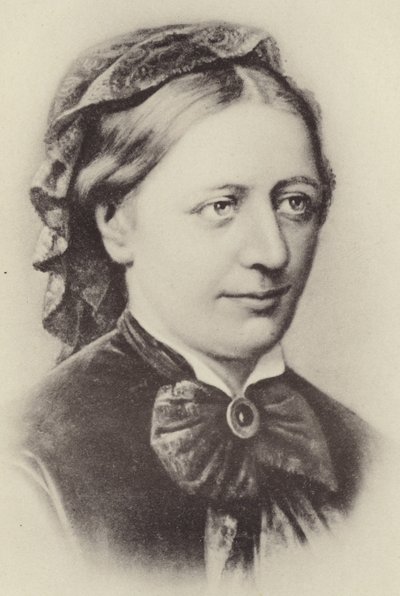 Retrato de Clara Schumann de German School