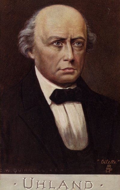 Retrato de Ludwig Uhland de German School