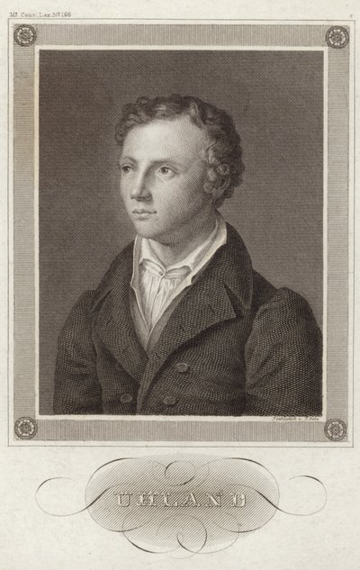 Retrato de Ludwig Uhland de German School