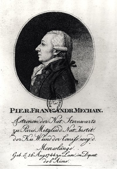 Retrato de Pierre Méchain (1744-1804) de German School