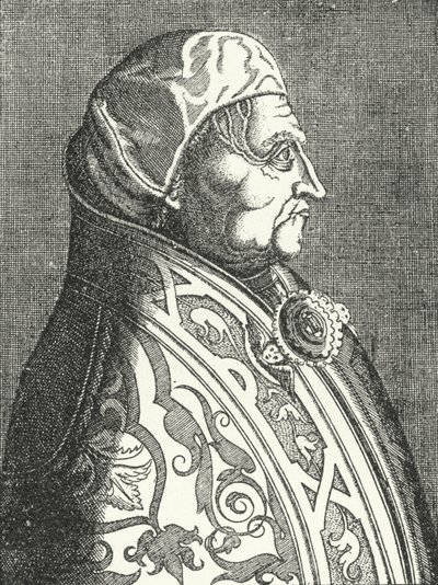 Retrato del Papa Pío II (grabado) de German School