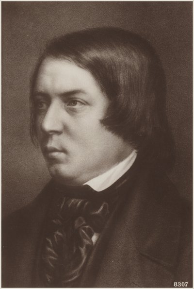 Retrato de Robert Schumann de German School