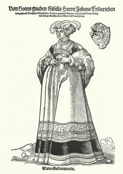Retrato de Sibylle, Duquesa de Sajonia de German School