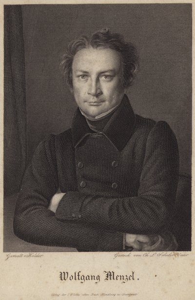 Retrato de Wolfgang Menzel de German School