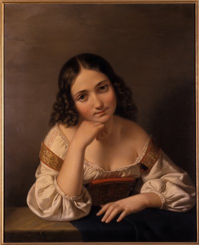 Retrato de una joven de German School