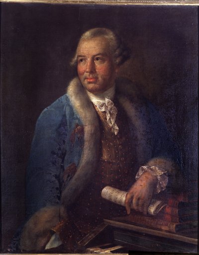 Retrato del compositor alemán Christoph Willibald Gluck de German School