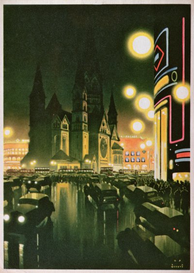 Postal que muestra Berlín, c.1930-6 de German School