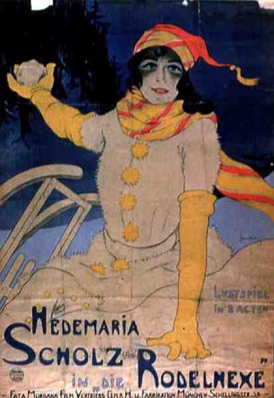 Póster publicitario de Hedemaria Sholz en 