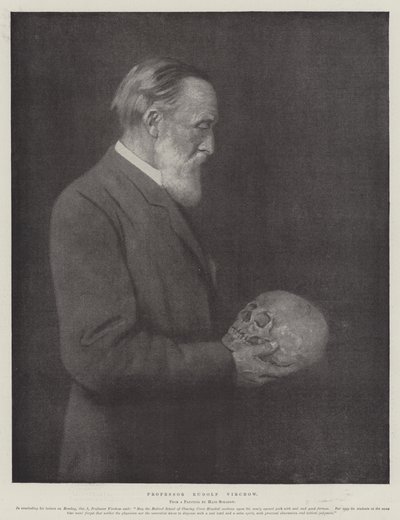 Profesor Rudolf Virchow (litografía) de German School