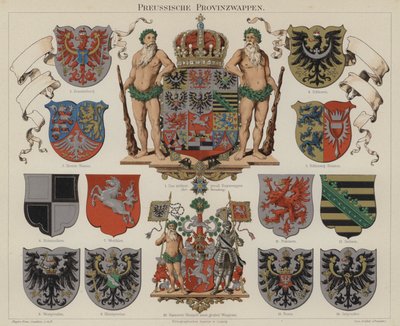 Escudos de armas provinciales prusianos de German School