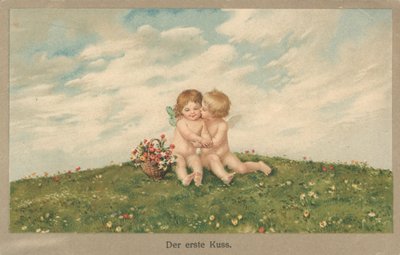 Putti besándose de German School