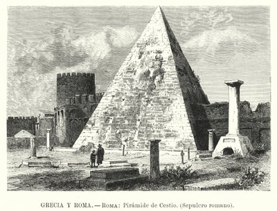 Pirámide de Cestio, tumba de Gaius Cestius, Roma de German School