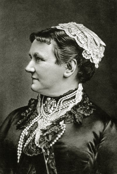 Reina Carola de Sajonia c.1890 (foto en blanco y negro) de German School