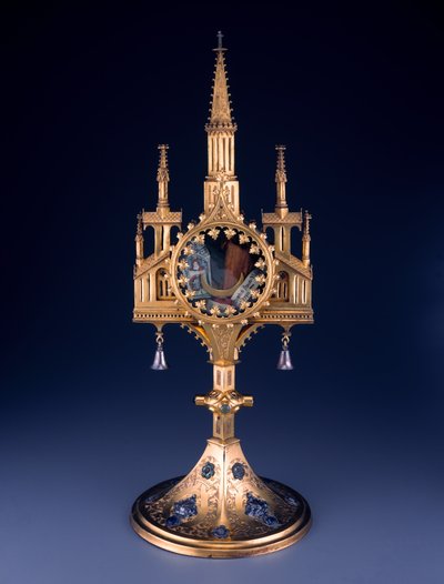 Custodia Relicario del Tesoro de los Güelfos, hecha por el taller de Hildesheim, principios del siglo XV de German School