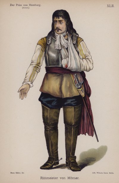 Rittmeister von Moerner, de El Príncipe de Homburg de Heinrich von Kleist de German School