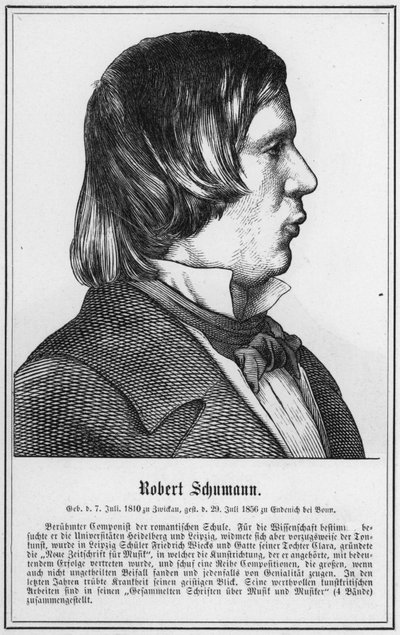 Robert Schumann (grabado) de German School