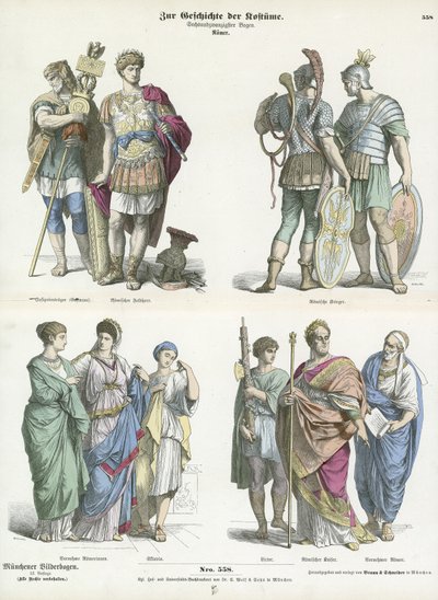 Trajes romanos de German School