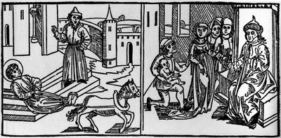 San Saturnino fue el fundador del cristianismo en Toulouse a mediados del siglo III. En ese tiempo los cristianos eran perseguidos: San Saturnino fue una de las víctimas de los paganos. Su cuerpo, atado a la cola de un toro, fue arrastrado cerca del Rom de German School