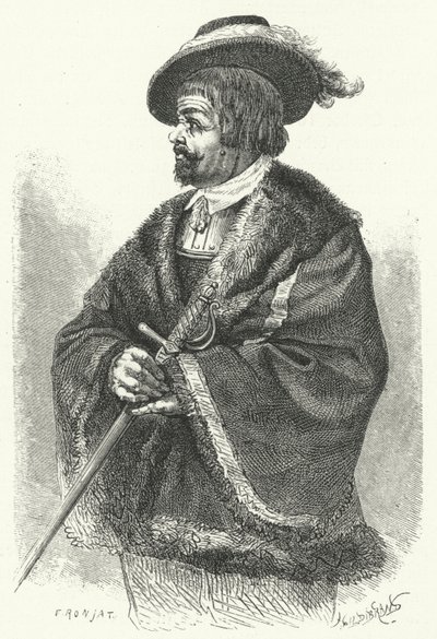 Sir Thomas, Lord Fairfax, comandante en jefe del ejército parlamentario en la Guerra Civil Inglesa (grabado) de German School