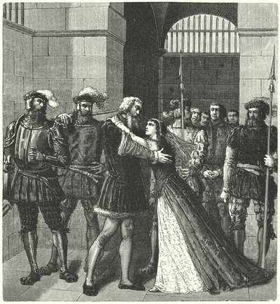 Sir Thomas More despidiéndose de su hija antes de su ejecución de German School