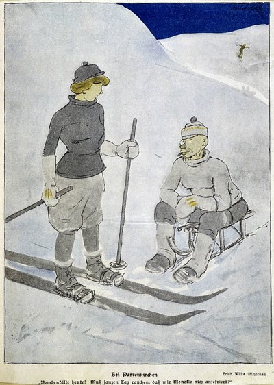 Esquí y trineo - prensa alemana de German School